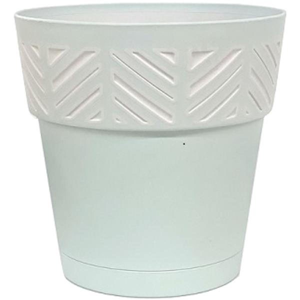 Marshall Pottery 5.91 x 6 in. Deroma Resin Mosaic Planter, Mint 7009022